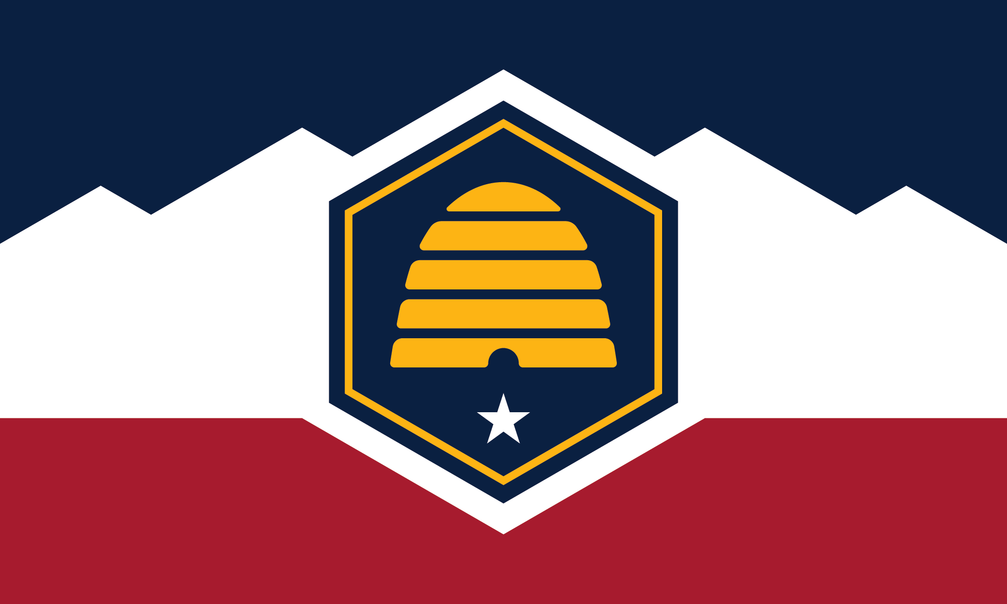 Utah's new Beehive Flag